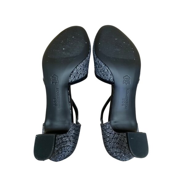 Ros Hommerson Women’s Black Diamond Heidi T-Strap Dress Heels Size 9.5N - Picture 8 of 10